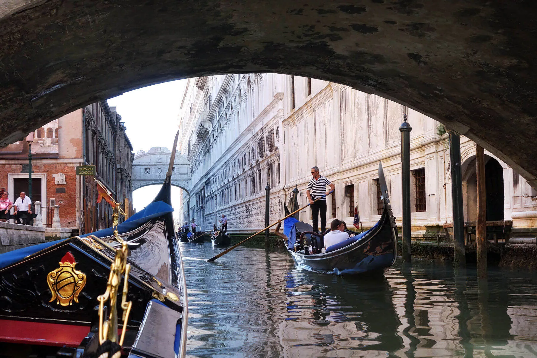 Splurging on a gondola ride in Venice buys you a memory for a lifetime