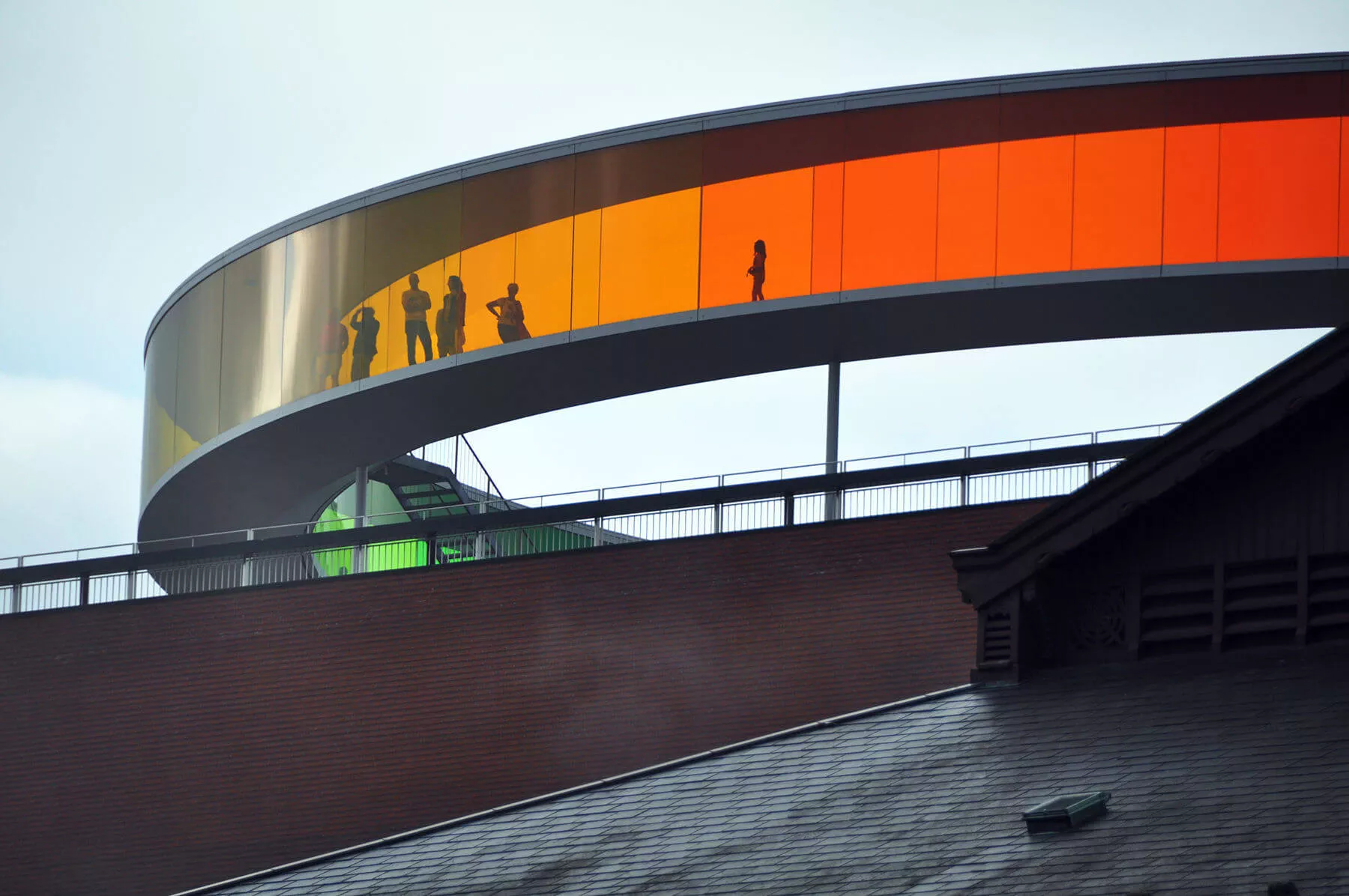 The "Rainbow Panorama" atop the Aarhus art museum is experiential art at its best