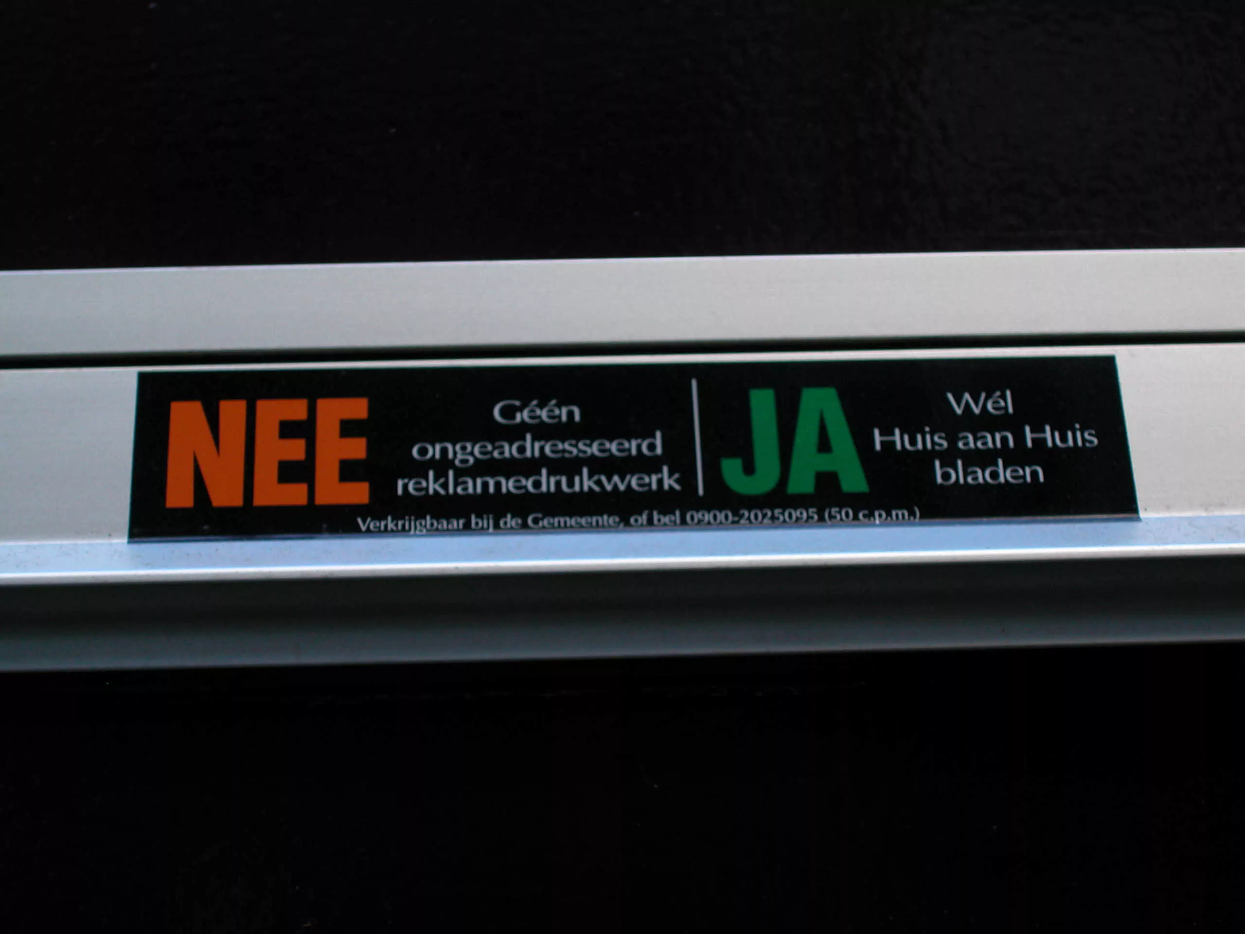 The Dutch can put stickers on their mailboxes to keep junk mail out of their lives