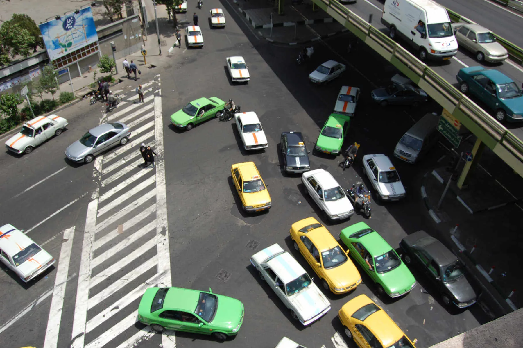 Cars merge through intersections without traffic lights as if that’s the norm. Surprisingly...it works