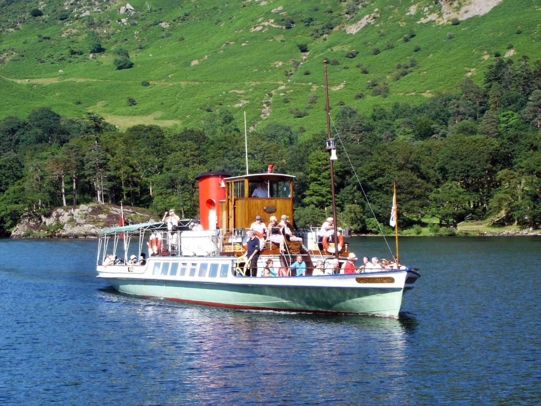 Boats in England's Lake District help sightseers enjoy the natural beauty