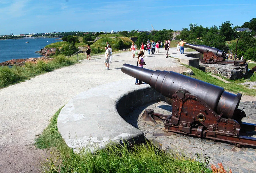 Suomenlinna Fortress — the second mightiest fort of its kind in Europe after Gibraltar — boasts five miles of walls and hundreds of cannon