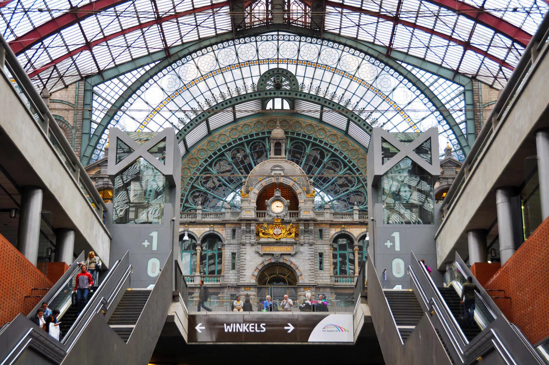 As soon as you step off the train in Antwerp, you're in a major attraction — its Industrial Age train station