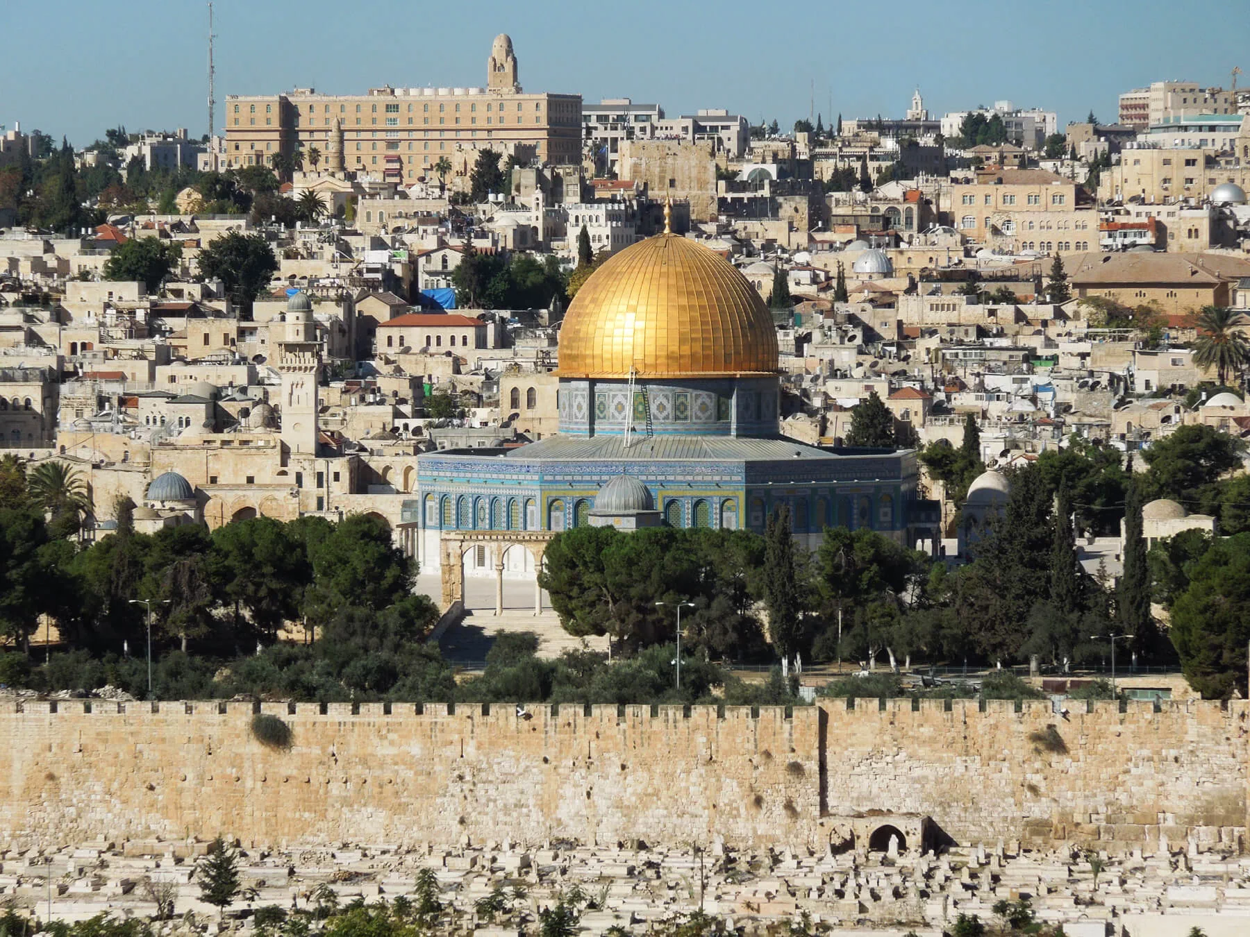 Jerusalem's Dome of the Rock marks the site where Jews believe Abraham was preparing to sacrifice his son Isaac and where Muslims believe the Prophet Muhammad journeyed to heaven