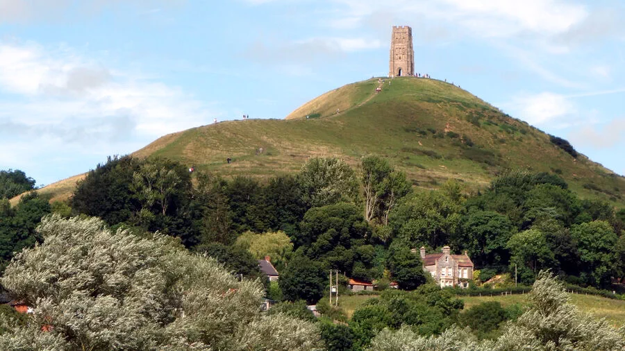 Glastonbury Tor attracts hikers and seekers