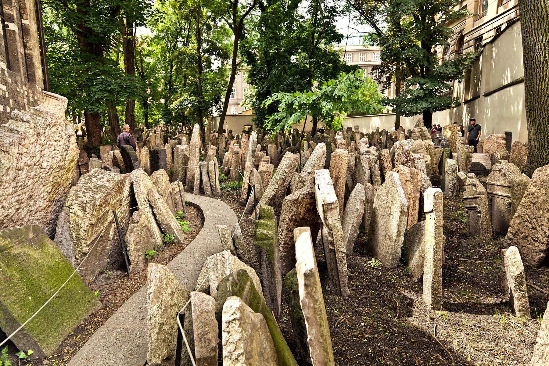 The eroded tombstones of Prague’s Jewish cemetery are evocative witnesses of the past