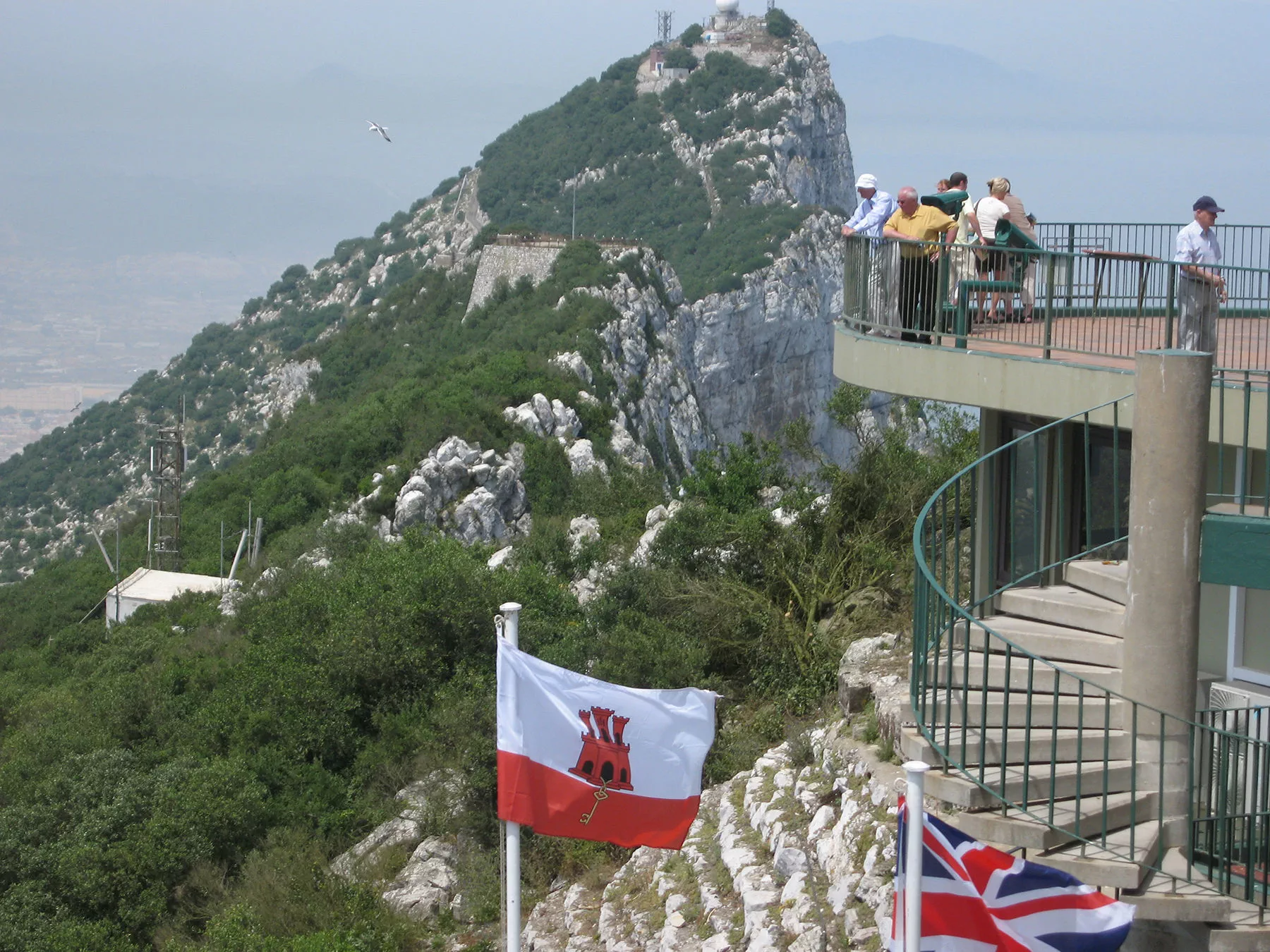 The views from the Rock of Gibraltar take in two continents, one ocean, and the Mediterranean Sea