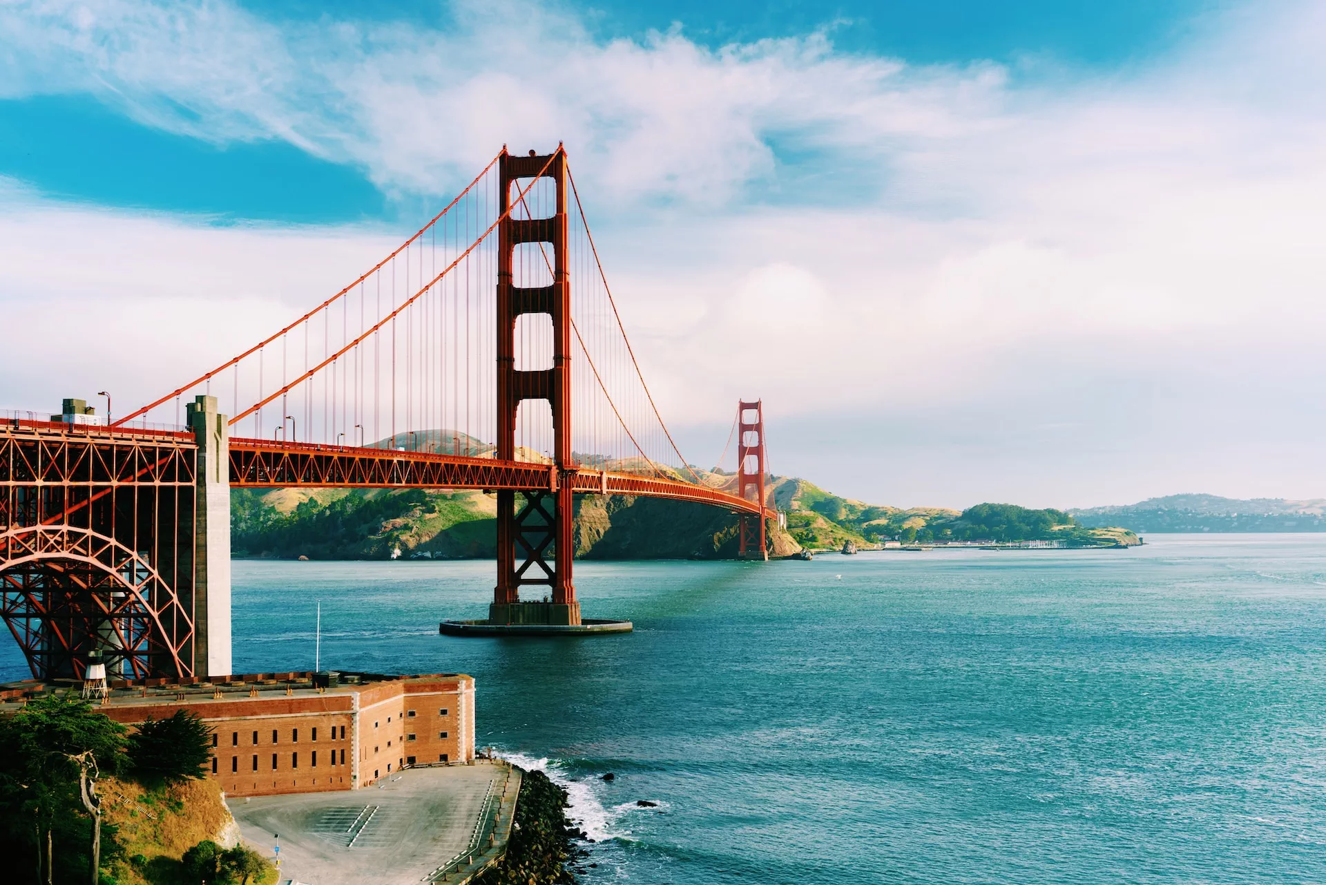 Golden Gate Bridge, Torpedo Wharf, San Francisco,